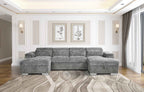 Alaya Sofabed Grey U Shape Corner
