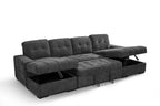 Palermo Sofabed Grey U Shape Corner