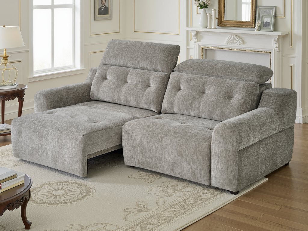 Harrison Electric Sofa Grey - The Sofa Bed Store