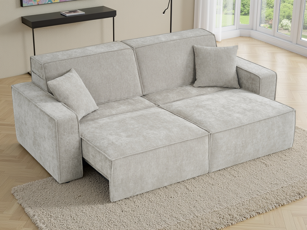 Houston Electric Sofabed Beige 3 Seater - The Sofa Bed Store