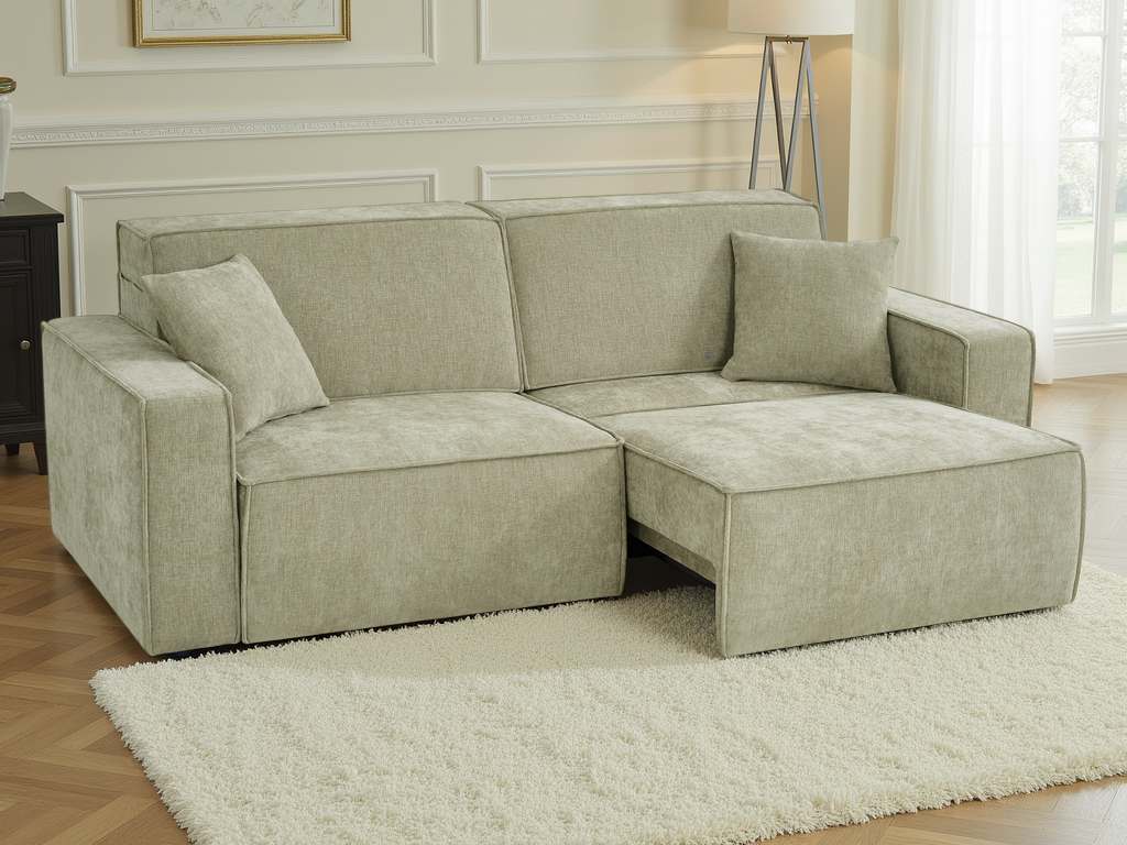 Houston Electric Sofabed Green 3 Seater - The Sofa Bed Store