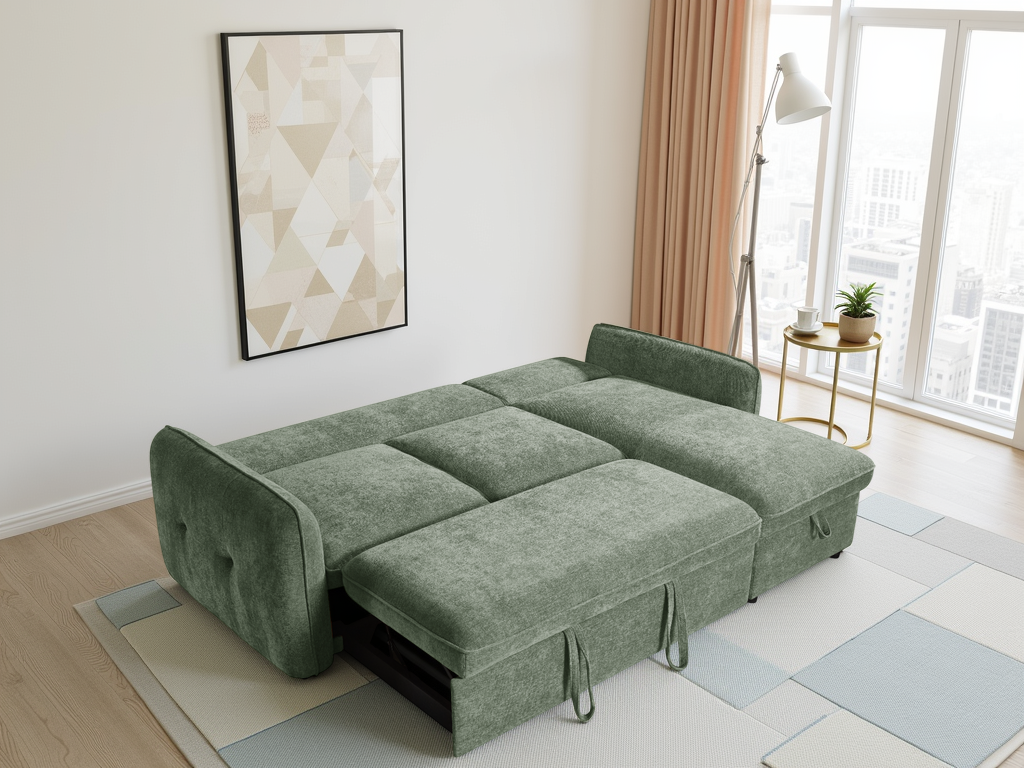 Moscow Sofabed Green Universal Corner