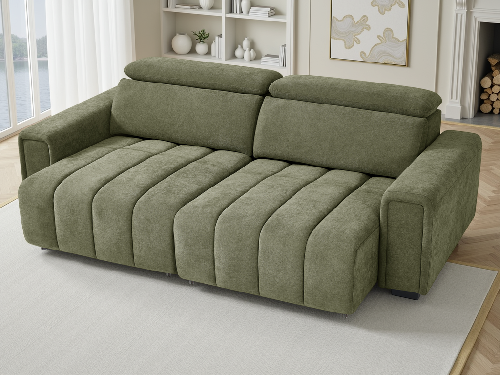 Molly Electric Sofabed Green 3 Seater
